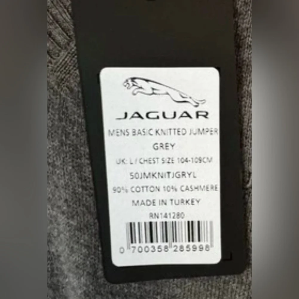NWT Jaguar Men’s Cashmere Cotton Blend Preppy Classic Fit Sweater Sz US M